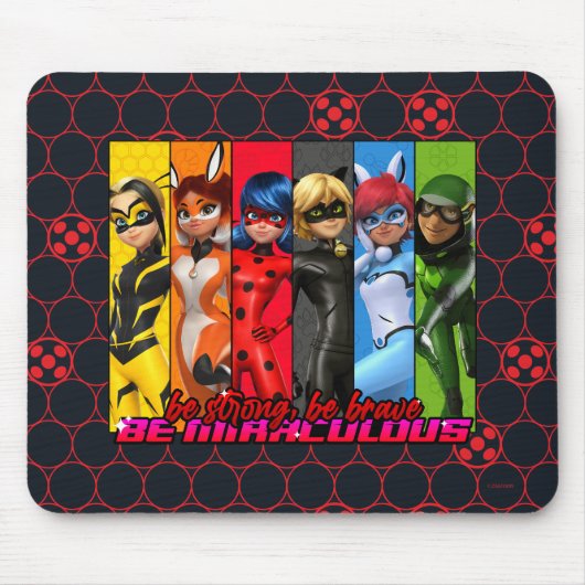 Wees sterk, wees moedig, wees wonderbaarlijk muismat (Voorkant)