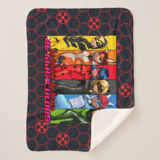 Wees sterk, wees moedig, wees wonderbaarlijk sherpa deken (Voorkant)