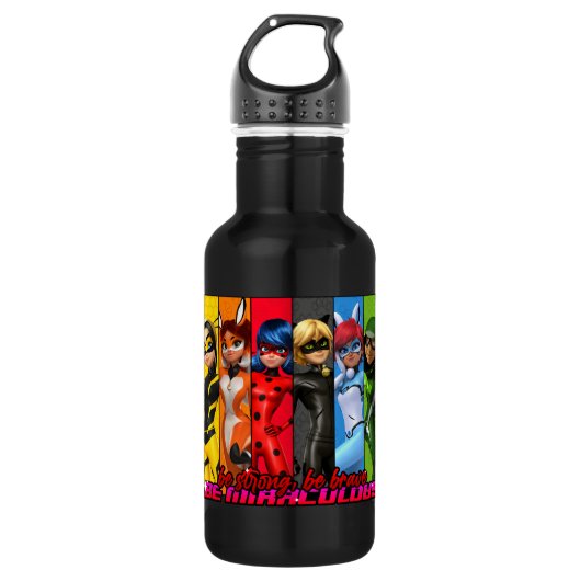 Wees sterk, wees moedig, wees wonderbaarlijk waterfles  (Voorkant)