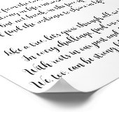 Wees sterk zoals boomkunst en gedicht poster (Hoek)
