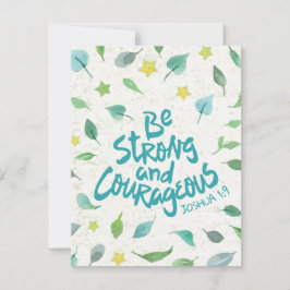 Wees sterke en moedige Briefkaarten