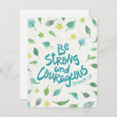 Wees sterke en moedige Briefkaarten (Voorkant / Achterkant)