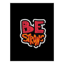 Wees Sterke Goede Vibes Typografie