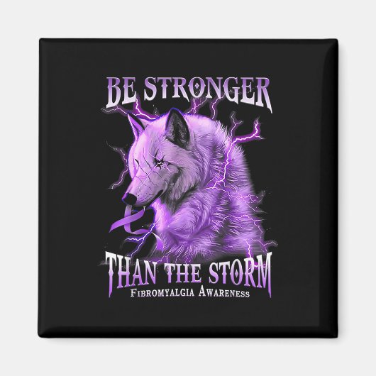 Wees sterker dan het Storm fibromyalgie bewustzijn Magneet (Voorkant)