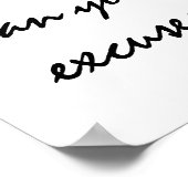 Wees sterker dan je excuses. Motivatie prijsopgave Poster (Hoek)