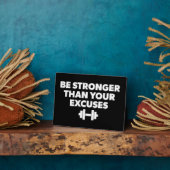 Wees sterker dan je excuses - Workout Motivatie Fotoplaat (Zijkant)