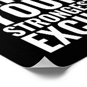 Wees sterker | Motivatie prijsopgave Poster (Hoek)