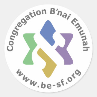 Wees sterrenkleur ronde sticker