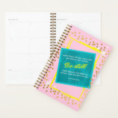 Wees stil alles hoort spiraalvormige planner roze  (Display)