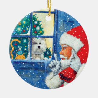 Wees stil als muis keramisch ornament