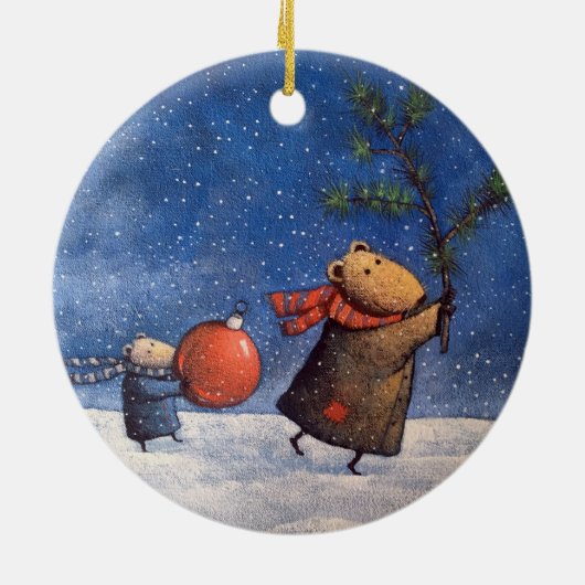 Wees stil als muis keramisch ornament (Achterkant)