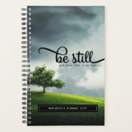 'Wees stil' Bijbelcitaat 5.5 x 8.5 Planner