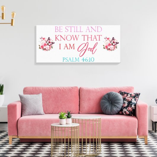 Wees stil - Canvas (glans) Afdruk (Insitu (Woonkamer))