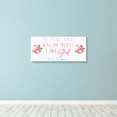 Wees stil - Canvas (glans) Afdruk (Insitu (Houten vloer))