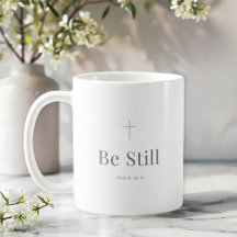 Wees Stil Christelijke Mok – Psalm 46:10 Schrift