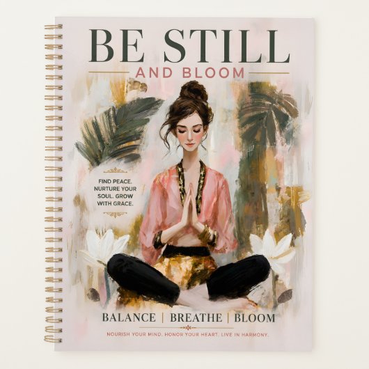 Wees Stil En Bloei Planner (Voorkant)