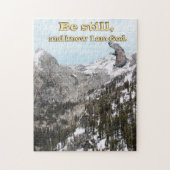 Wees stil en ik ben God Legpuzzel (Verticaal)