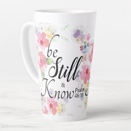 Wees stil en ken Bijbel Verse 46:10 Latte Mok