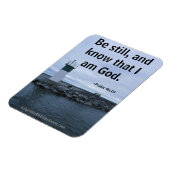 Wees stil en ken bijbelprijsopgave magneet (Linkerzijde)