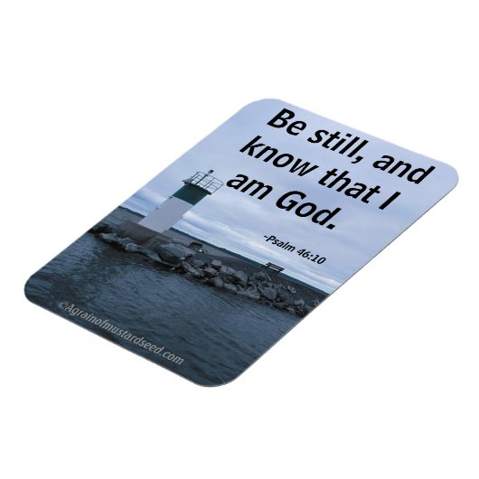 Wees stil en ken bijbelprijsopgave magneet (Linkerzijde)