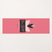 Wees stil en ken Christelijk Modern Roze Psalm 46: Yogamat (Achterkant (horizontaal))