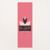 Wees stil en ken Christelijk Modern Roze Psalm 46: Yogamat (Voorkant)