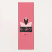 Wees stil en ken Christelijk Modern Roze Psalm 46: Yogamat (Achterkant)