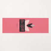 Wees stil en ken Christelijk Modern Roze Psalm 46: Yogamat (Voorkant (horizontaal))