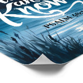 Wees stil en ken Christelijke muurkunst print (Hoek)