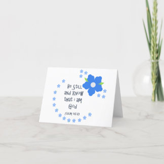 Wees stil en ken de bijbel feestdagen kaart