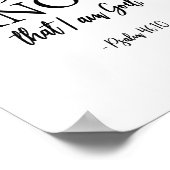 Wees stil en ken de Bijbel Verse Christelijke druk Poster (Hoek)