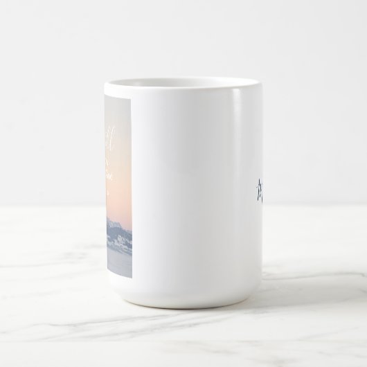 Wees stil en ken de Bijbelse Schrift gepersonalise Koffiemok (Center)