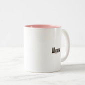 Wees stil en ken de Christelijke Schrift Tweekleurige Koffiemok (Voorkant rechts)