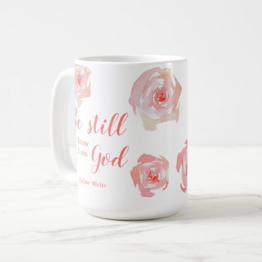 Wees stil en ken de gepersonaliseerde gave van de koffiemok (Voorkant links)