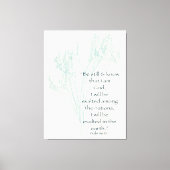 Wees stil en ken geloof Bijbelvers Canvas Afdruk (Voorkant)