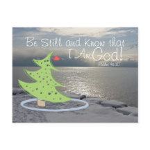 Wees stil en ken God Bijbelse Kerstmis