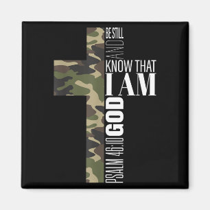 Wees stil en ken God Christelijke Bijbel Verse Gro Magneet