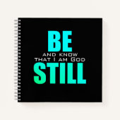 Wees stil en ken God Psalm 46 Kerkdagboek Notitieboek (Voorkant)