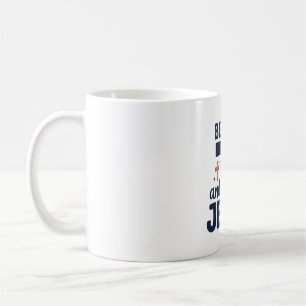 Wees stil en ken Jezus Christelijke typografie shi Koffiemok
