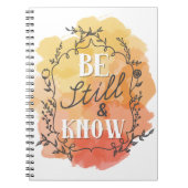 Wees stil en ken notebook notitieboek (Voorkant)