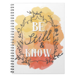 Wees stil en ken notebook notitieboek