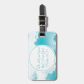 Wees stil en ken prachtige Christelijke Bijbelse V Bagagelabel (Voorkant verticaal)