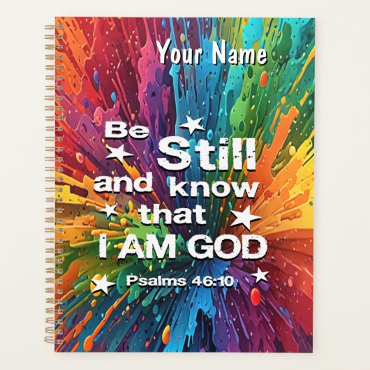 Wees stil en ken Psalm 46-10 Planner (Voorkant)