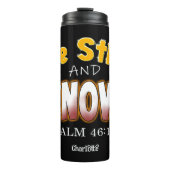 Wees stil en ken PSALM 46:10 Thermosbeker (Voorkant)