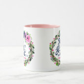 Wees stil en ken roze bijbelse bijbel mok (Midden)