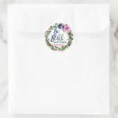 Wees stil en ken roze bijbelse bijbel ronde sticker (Tas)