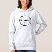 Wees stil en ken T-shirt (Voorkant)