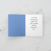 Wees stil en laat God werken Bedankkaart (Binnen)