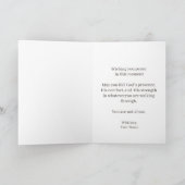 Wees stil en weet aangepaste christelijke boodscha kaart (Binnen)