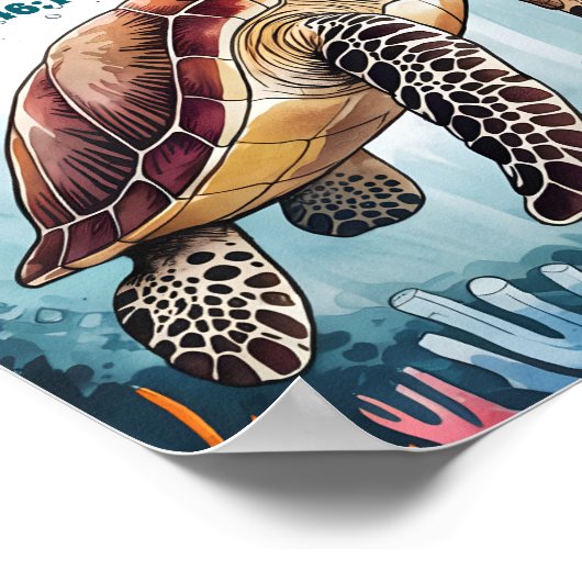 Wees stil en weet Christelijke kinderkamer muur ku Poster (Hoek)